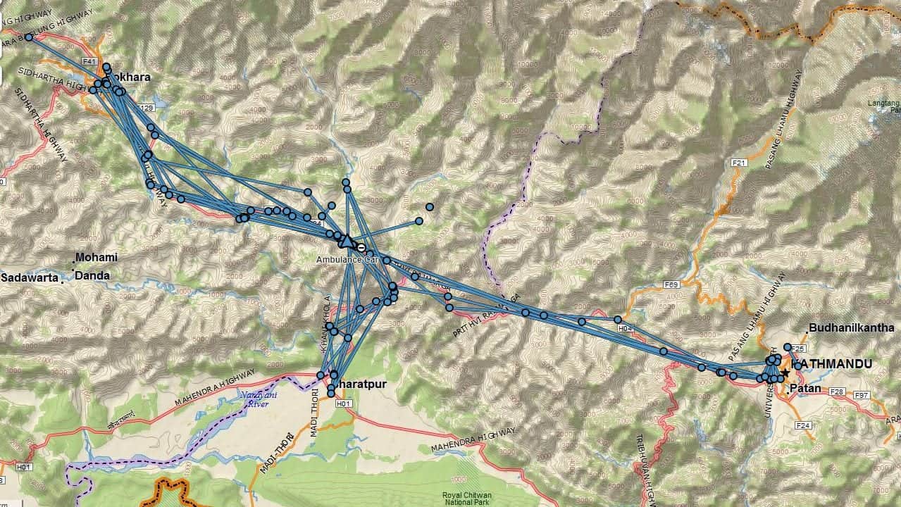 Das Ambulanzfahrzeug des Vereins im Einsatzgebiet Satrasaya